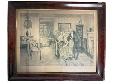 Antique Etching ‘For Fifty Years’ By W.H. Boucher