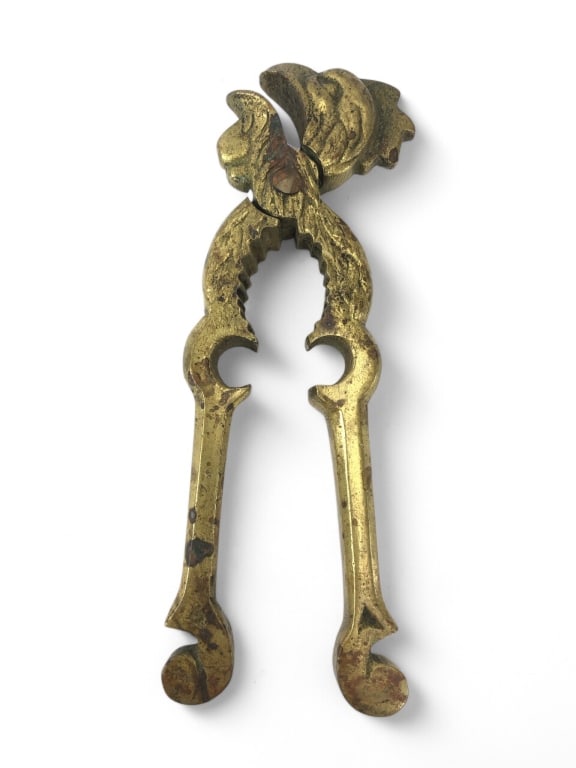 Brass Nutcracker With Ornate Rooster Design (1 of 6)