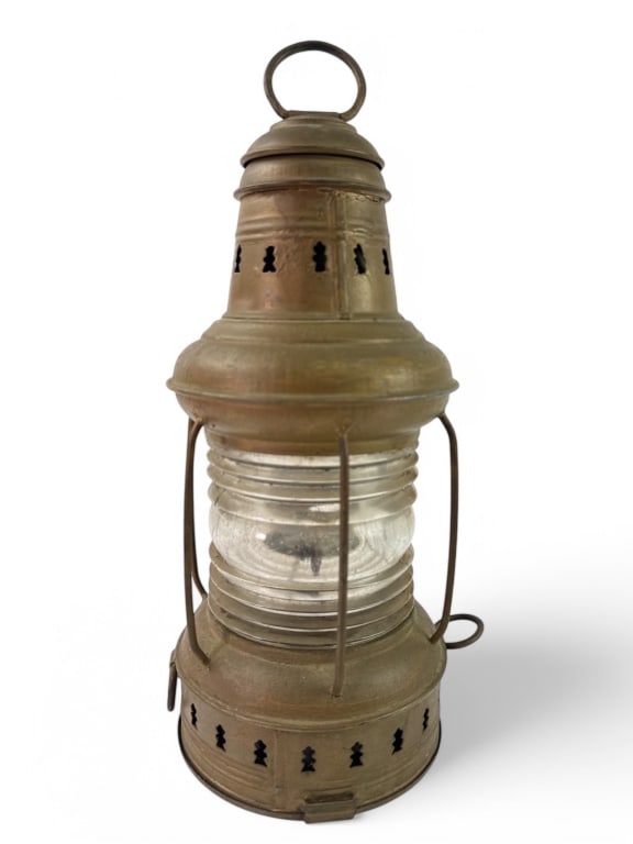 Early Nautical Brass Lantern (1 of 8)