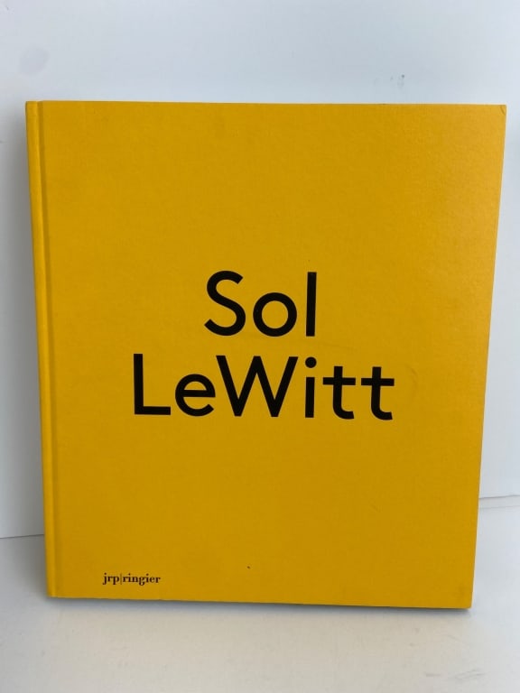 Sol Lewitt Monograph Yellow Cover: Rare hardcover monograph on artist Sol LeWitt, published for exhibitions at Centre Pompidou-Metz and M - Museum Leuven. Features essays, texts, and interviews from early 1960's2003. Published by jrp|r