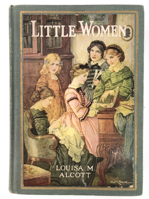 1926 Edition Little Women Hardcover: 1926 edition hardcover of 'Little Women' by Louisa M. Alcott. Published by The John C. Winston Company. Features illustrations, decorative cover, and prior owner's inscription on inside front pages.