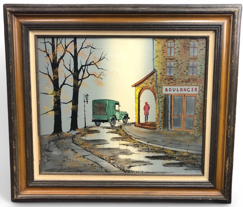 L. Ryan Signed Realism Street Scene Art (1 of 11)