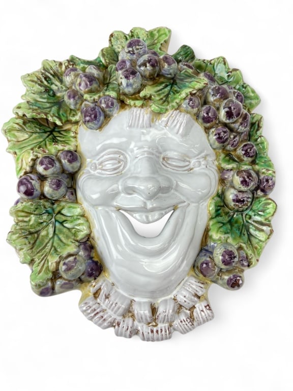 Vintage Ceramic Bacchus Wall Sculpture (1 of 6)