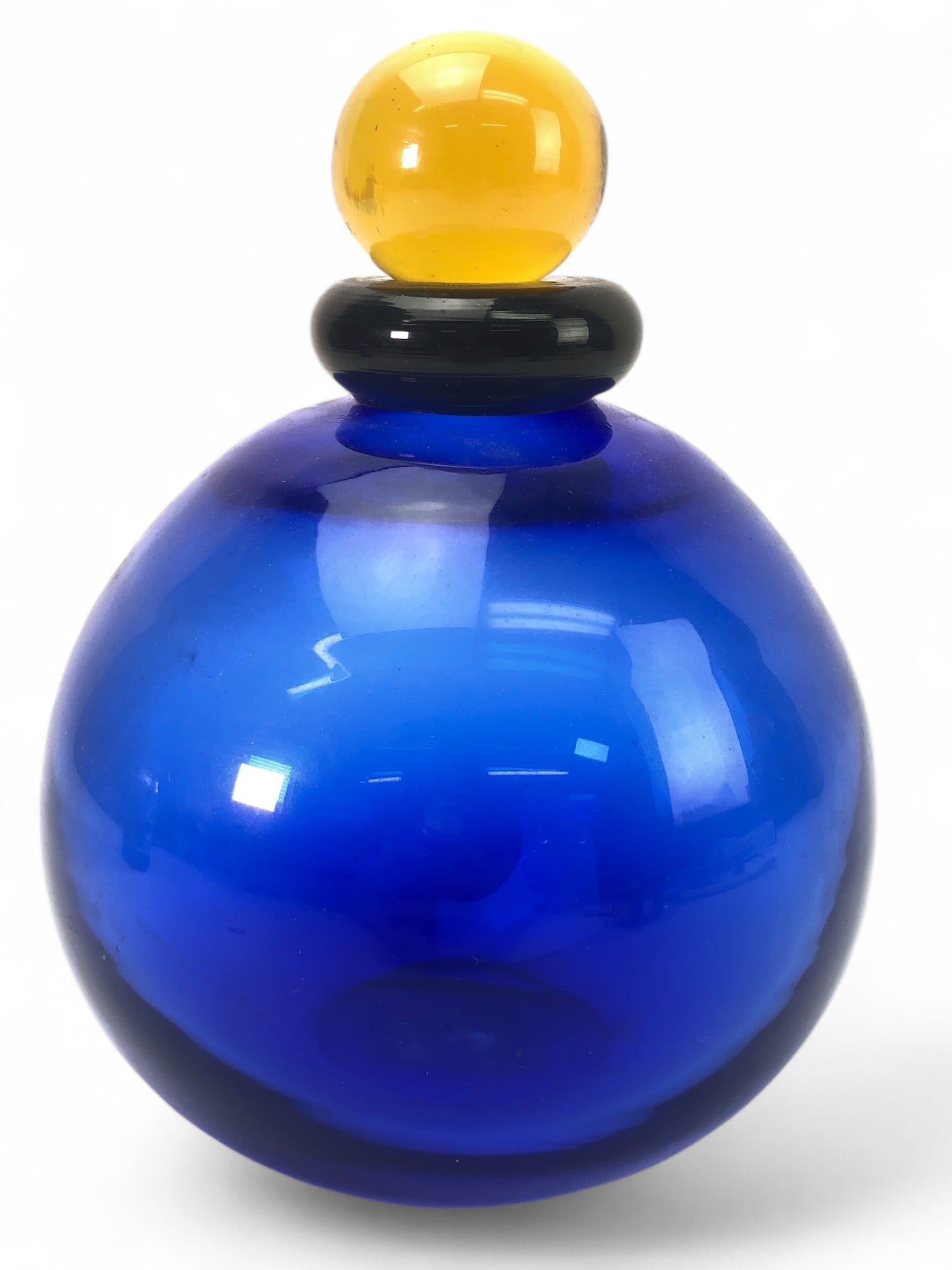 Murano Blue Perfume Bottle With Stopper
