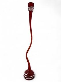 Makora Krosno Poland 50.5" Art Glass Vase