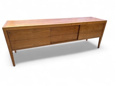 MCM Style Handcrafted Wood Credenza