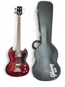 Gibson Bass Guitar With Case And Extras