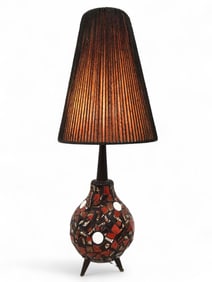 Maurice Chalvignac Attrib MCM Mosaic Lamp