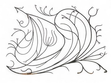 Decorative Wrought Iron Fireplace Screen