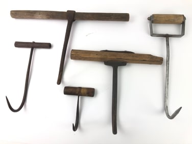 Vtg Meat And Hay Hooks