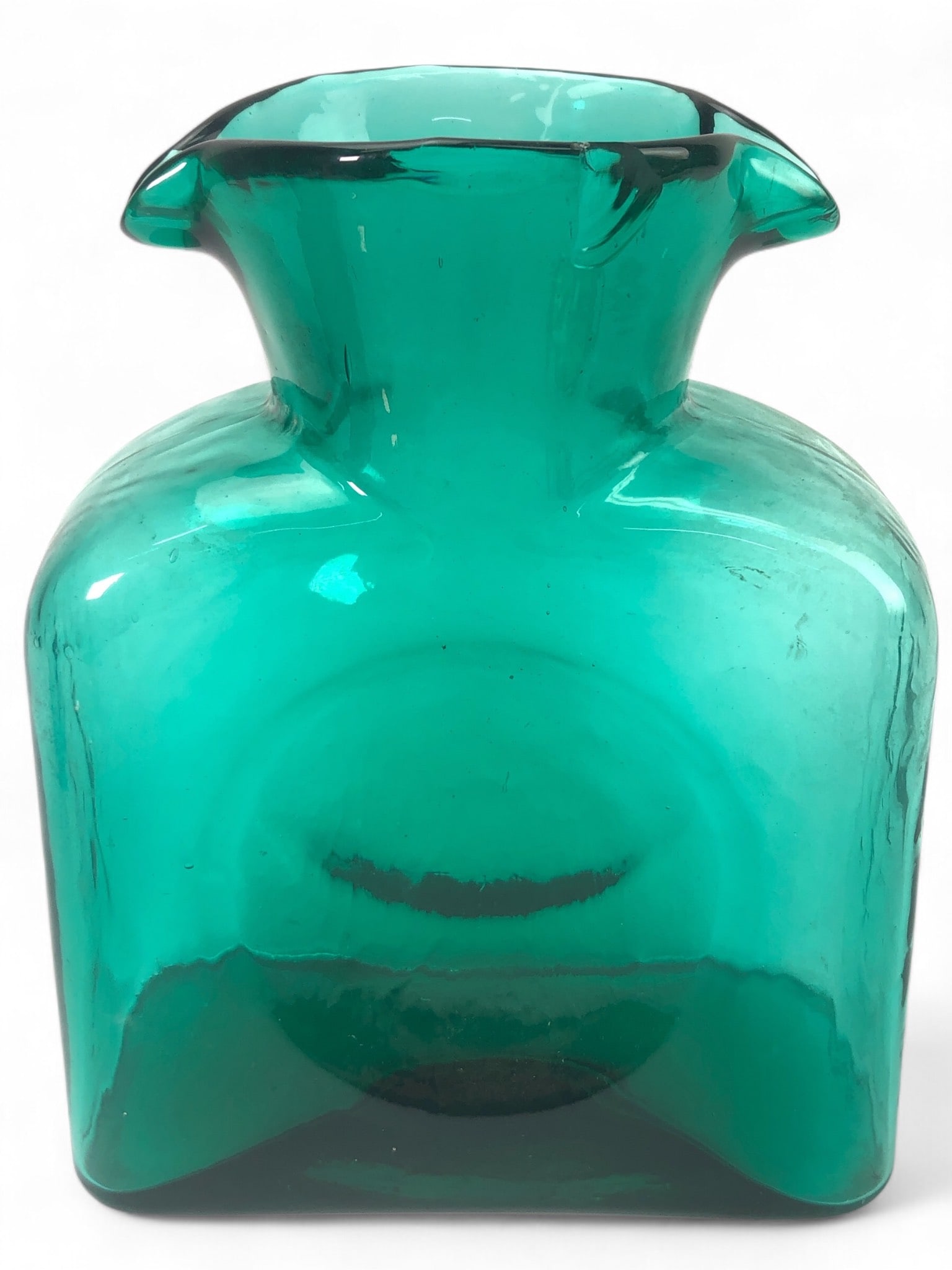 Blenko Style Teal Glass Vase (1 of 8)