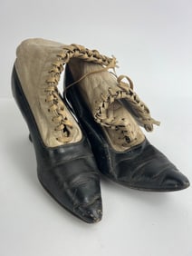 Victorian Leather Lace-Up Boots