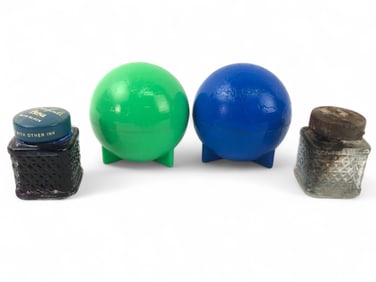 Sanford Ink Bottles And Globe Holders