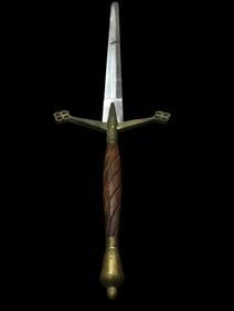 Long Sword With Brass & Wood Handle