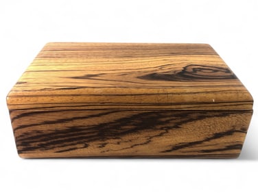 Oak Wood Hinged Keepsake Box