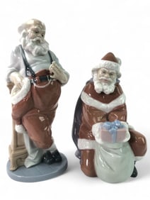 Lladro Santa Claus Porcelain Figurines