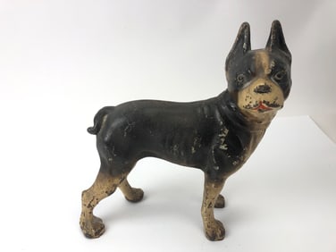 Cast Iron Boston Terrier Doorstop