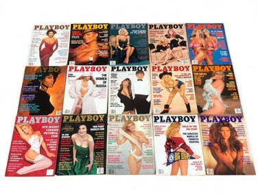 (15) 90-92 Playboy Magazines
