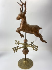 Copper And Brass Deer Weathervane