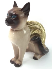 MCM Ceramic Siamese Cat Letter Holder