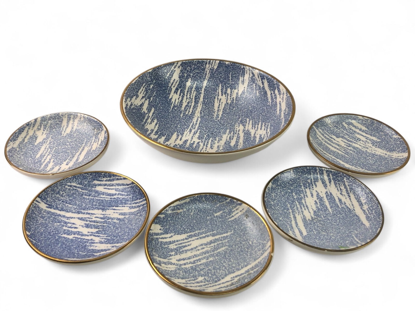 Rare Vtg Waechtersbach Pottery Dish Set (1 of 6)