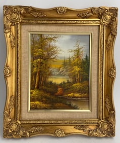 Signed Goodman Framed Landscape Painting