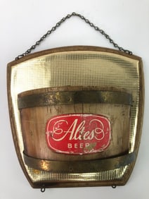 Altes Beer Wooden Barrel Sign