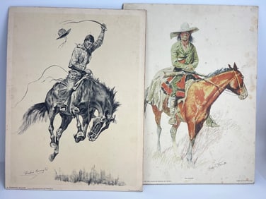Frederic Remington Penn Prints Set