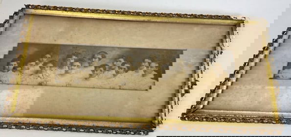 Framed Antique Group Portrait Photograph