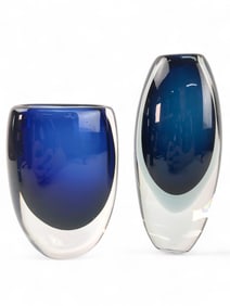 Kosta Signed And Numbered Glass Vases
