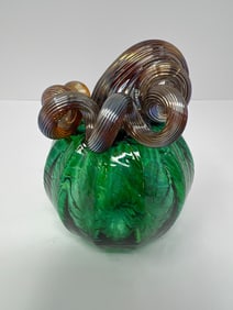 Small Glass Pumpkin By Luke Adams Glass