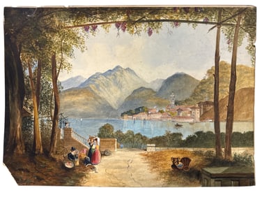 Watercolor Landscape Signed LSC