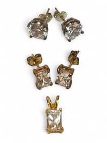 Sterling Silver 925 And Cubic Zirconia Jewelry