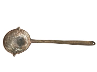 20" Long Cast Iron Ladle With 5.5" Scoop
