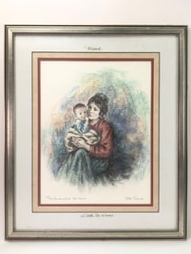 �Blessed 'Lithograph By Lisette De Winne