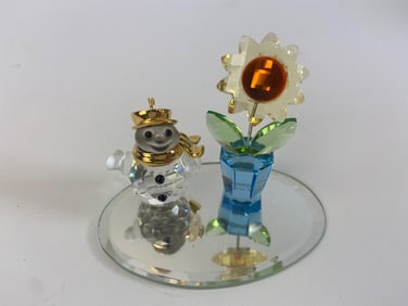 Swarovski Crystal Snowman And Sunflower