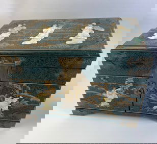 Decorative Jewelry Storage Box With Mirror