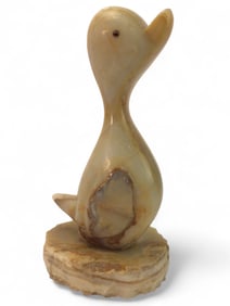 Onyx Duck Figurine 9 1/4 Inches Tall
