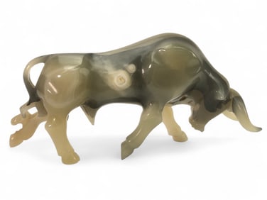 Carved Onyx Bull