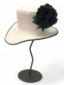 Signed Glass Sculpture Hat By Brian Benno
