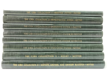 Rare Complete Set Of 8 Ciba Medical Books