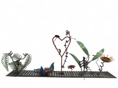 4 ft Handmade Metal 3D Garden Art Sculpture