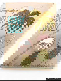 Everyday Gooney Birds featuring pink and white plastic bird design with rhinestone eyes