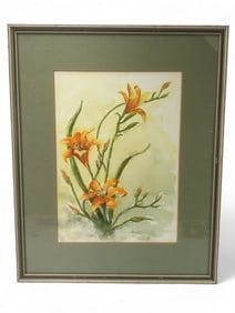 Original Signed Watercolor Framed Art