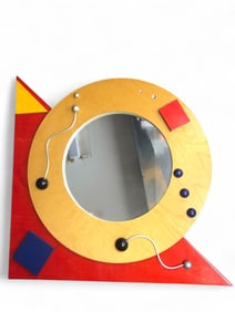 Memphis Style Geometric Mirror