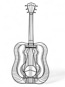 Black Metal Guitar CD Rack