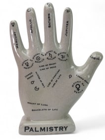 Ceramic Palmistry Hand Model 12 1/4"Tall