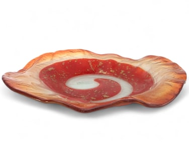 Murano Moda Mostra Frosted Bowl By Mario Bizzoti