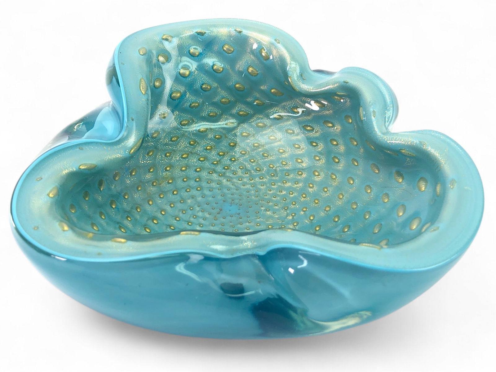 MCM Alfredo Barbini Murano Glass Ashtray Bowl (1 of 9)