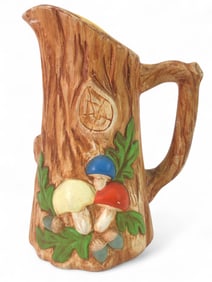 1970s Ceramic Mushroom Pitcher